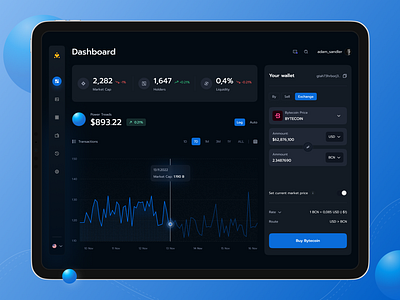 Tokeria crypto platform dashboard 3d admin crypto currency dashboard design flat graphic design home layo money studio token ui ux