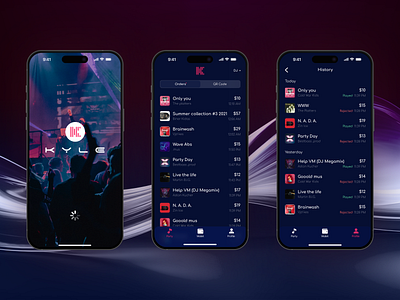 DJ Request App – Music App with Smooth UX/UI iOS app app design club app dark mode dj request entertainment app event app ios app mobile ui mobile ux modern ui music app music player music tech music ui music ux nightclub app party app uiux ux design uxui