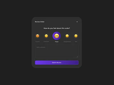 Review Order design ui ux
