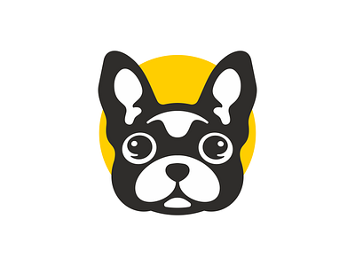 Cute French Bulldog Logo animal bulldog cute dog dog logo doggo french french bulldog funny illustration logo pet logo pet logo puppy