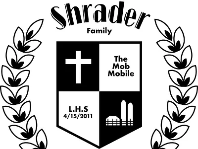 My Family Crest graphic design logo typography vector