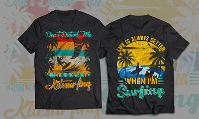 I will do retro vintage t shirt or custom graphic t shirt design 3d branding custom t shirt custom t shirts design graphic design illustrator kitesurfing logo merch by amazon modern photoshop pod print design summer t shirts surfing t shirts typography vector vintage style