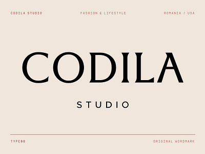 Codila Studio bag brand catalog class elegant fashion lifestyle logo logotype luxury magazine model packaging retro sophisticated studio tag wordmark