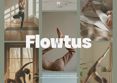 Flowtus Yoga – Webflow Concept concept minimal studio ui design ux webflow website wellness yoga