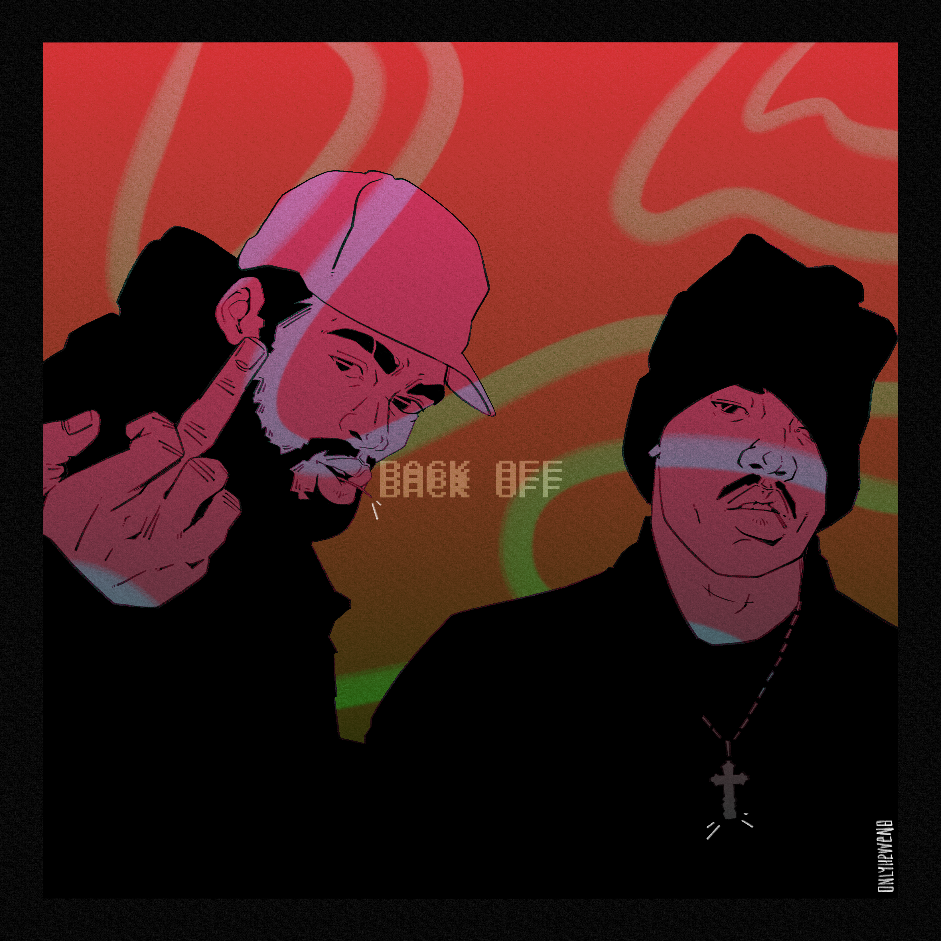 Back off design graphic design hip hop illu illustration ipad pro procreate