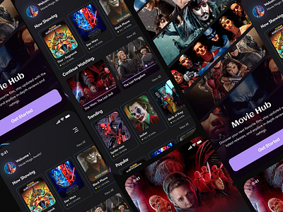 Movie App branding graphic design ui