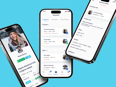 Babysitting & Pet Care App app babysitting design mobile pet care app template ui