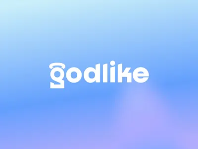 GODLIKE logotype | G logo, type logo blue branding design g g logo god godlike gradient graphic design holy icon like logo logotype mark saint