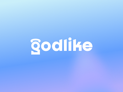 GODLIKE logotype | G logo, type logo blue branding design g g logo god godlike gradient graphic design holy icon like logo logotype mark saint