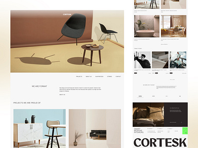 Cortesk - Interior Design Website architecture designer motiondesign productdesign realestate realestatedesign ui uidesigner uiux ux webdesign webdesigner webpage website websiteforbusiness