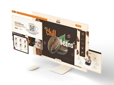 Chill Beans: Coffee Brand Identity & Website Design by WeMagical 3d bold design branding coffee coffee branding coffee products creative graphic design logo product design ui website website design