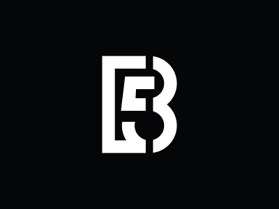 B And 5 Logo 5 alphabet b black brand brand and identity color design initial letter logo logodesigner mark minimilist mono monogram premade logos vector white