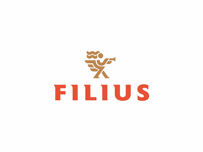 Filius - Logo design branding emblem greek logo illustrator logo logo design modern modern branding modern logo design vector