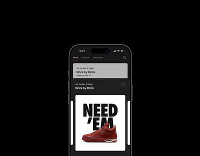 Nike SNKRS Share out animation app design figma mobile nike product prototype snkrs ui ux