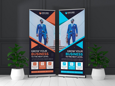 Business Conference Roll Up Banner Design agency branding business conference design digital display graphic grow marketing organic popup print promotion pullup retractable roll up rollup rollupbanner signage