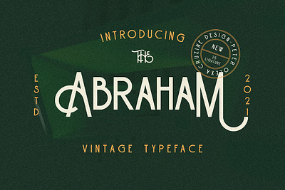 Abraham Vintage Monoline Font abraham vintage monoline font art deco art deco font bold branding font classy font decorative font display font elegant font fancy font header headline ligatures logo font modern font monoline vintage font