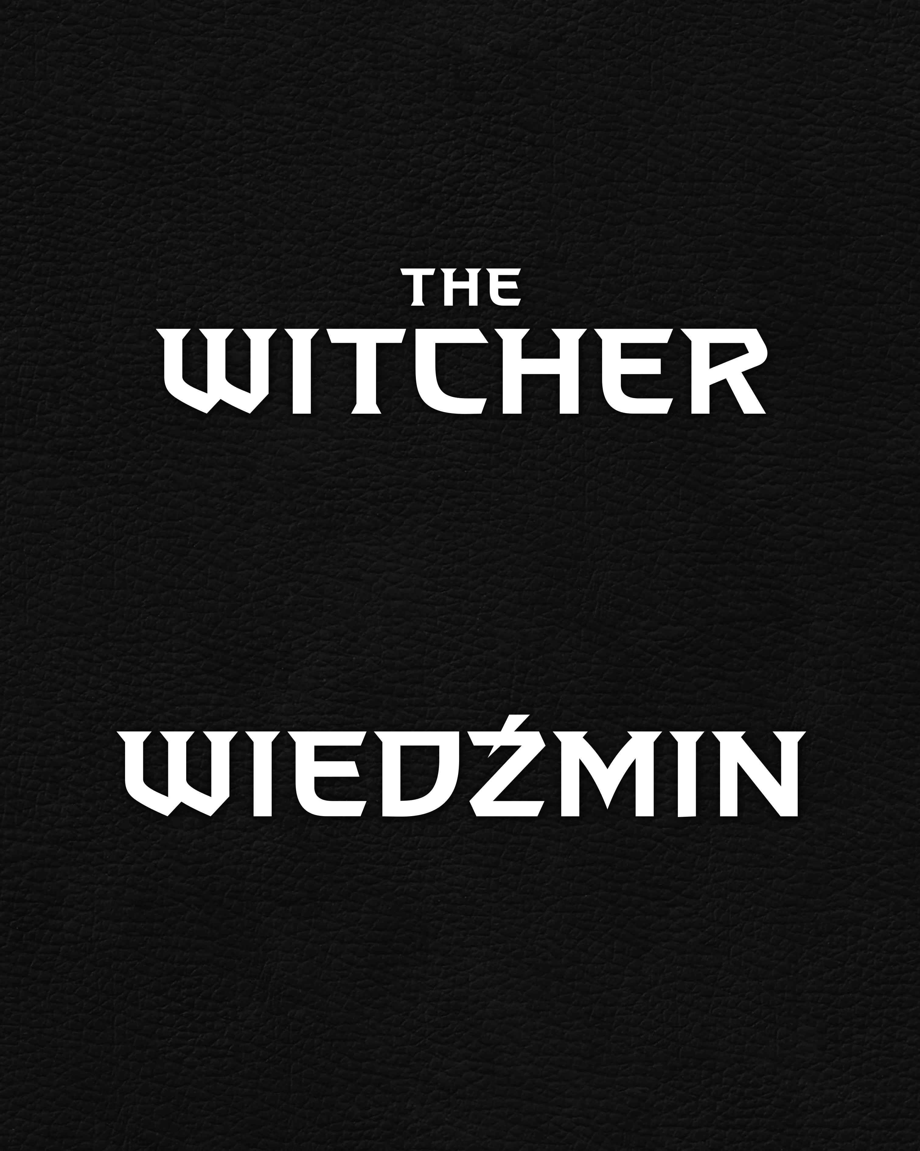 The Witcher fan art calligraphy displayfont font hand lettering lettering logo type typedesign typeface typography