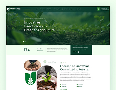 United Insecticides Pvt. Ltd. agriculture website bootstrap css3 html5 javascript php uipl we development