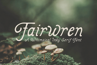 Fairwren Font cottagecore font garden fairy inky inky serif magical storybook storybook serif typeface typography whimsical whimsical font