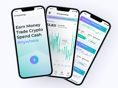 Crypto Dashboard – Mobile cryptocurrency cryptodashboard cryptoexchange datavisualization figma financeapp mobile app portfoliotracker ui uxdesign uxui