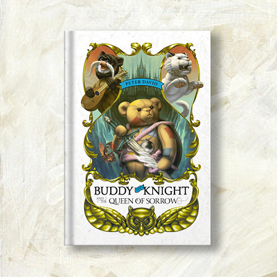 Book Cover Design: Buddy the Knight animal charaacter book book cover digital art digital illustration digital painting fantasy adventure fantasy art fantasy illustration illustration kids book kids lit knight bear medieval fantasy middle grade middle grade book stuffed animal teddy teddy bear whimsical art