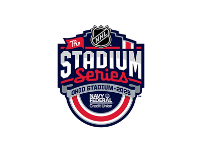 Stadium Series Logo blue jackets branding cbj columbus event logo identity illustration illustrator logo nhl sports sports logo vector