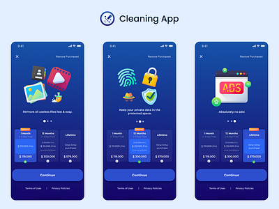 Cleaning App- UI/UX Design app branding design figma logo ui vector web