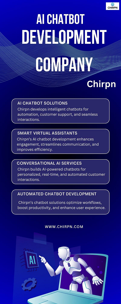 AI Chatbot Development Company – Smarter Conversations with Chir ai chatbot development company ai development company graphic design ui