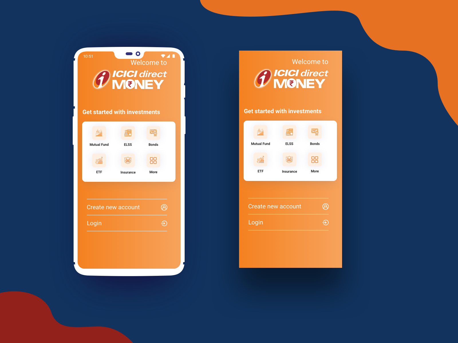 ICICI direct Money app by Abhishek gupta on Dribbble