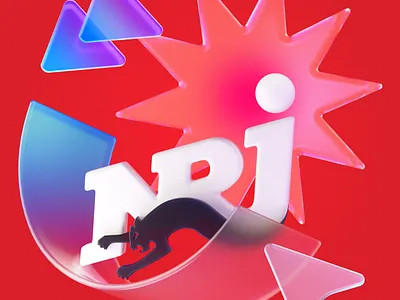 Website radio NRJ branding graphic design