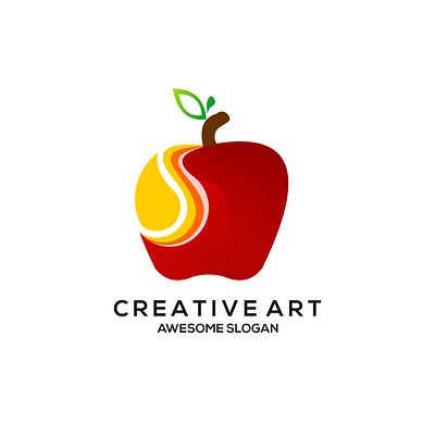 Creative Art Apple Logo