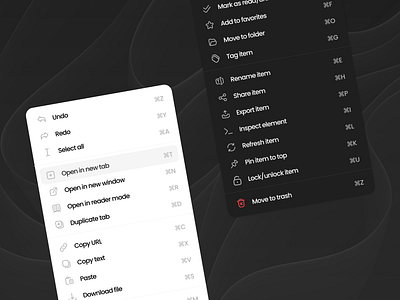 Contextual Menu - Navigation Extensions appdesign cleandesign creative designinspiration sources dribbble dribbblers dribbbleshot graphic design interface minimaldesign minimalism simpledesign sketch uidesign uitrends uiux user exeprience userinterface uxdesign webdesign