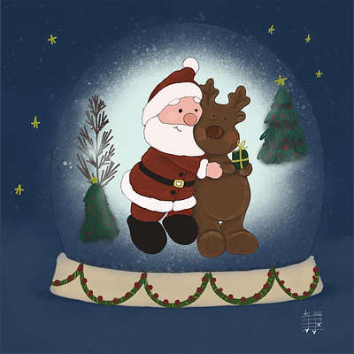 Christmas spirit illustration kidlit picture book