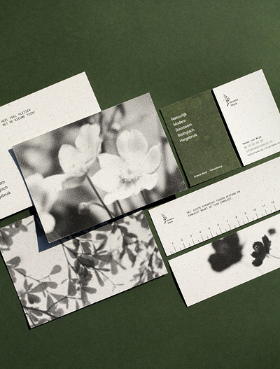 Visual identity - Groene Wyck Tuinontwerp corporate identity garden design graphic design halftone identity logo sustainable paper visual identity