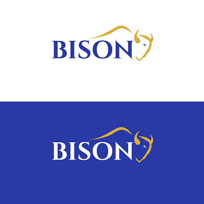 Bison logo design (simple logo)