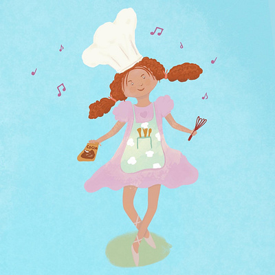 I like cooking illustration kidlit picture book