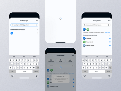 Invite People Mobile App Ui app design invite people invite people app invite people dashboard invite people design invite people details invite people experience invite people interface invite people mobile invite people option invite people page invite people screen invite people setting invite people ui invite people view invite people widget mobile screen ui