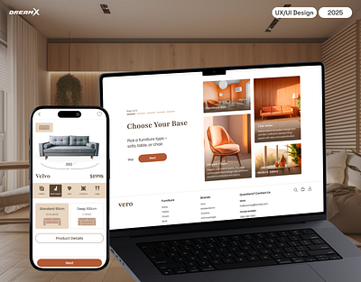 Furniture Customisation Web App - Vero ecommerce app design ecommerce web design ecommerce website design furniture app design furniture app design ui furniture store design furniture web design furniture website design ui design ux design web app design web application design web design