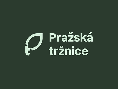 The Holešovice Market - new brand bio branding design graphic design identity design leaf letter logo logo design mark market prague