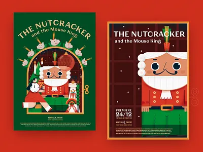 The Nutcracker Performance Illustration Posters advertising branding christmas design design studio digital art digital illustration digital painting fairytale graphic design illustration illustration art illustrator nutcracker performance poster poster design theater winter winter holidays