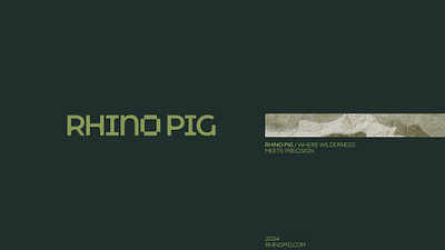 Rhino Pig / Brand Identity brand designer brand development brand identity branding design hunter hunting logo logo designer new york outdoor shooting startup usa visual identity