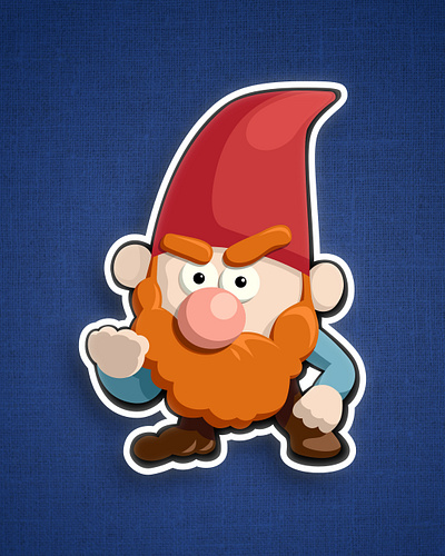 Dwarf Mascot Sticker Logo affinity affinitydesigner affinityphoto design graphic design illustration logo