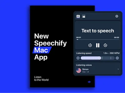 Speechify Mac App mac mac app text to speech