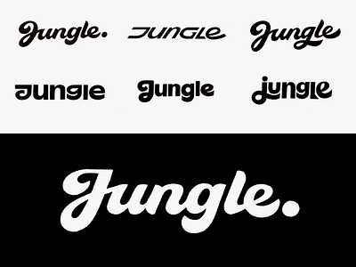 Jungle _ logotype agency bold branding brushlettering calligraphy creative custom flow iconic identity jungle lettering logo process script strong surf type unique wordmark