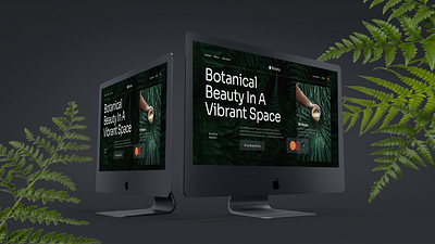 Botanical website UI design!