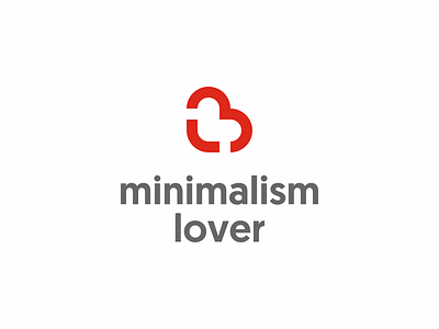 Minimalism lover logo design design fun heart lettermark logo love lover minimal minimalism minimalist monogram simple symbol