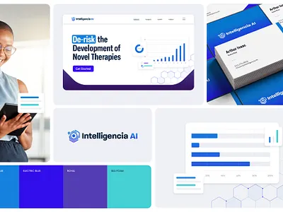 Where AI Meets Innovation in Drug Development — Intelligencia AI ai artificial intelligence branding drug development company ui website design