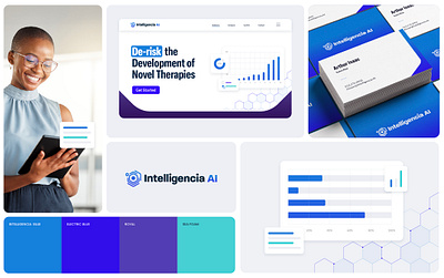 Where AI Meets Innovation in Drug Development — Intelligencia AI ai artificial intelligence branding drug development company ui website design