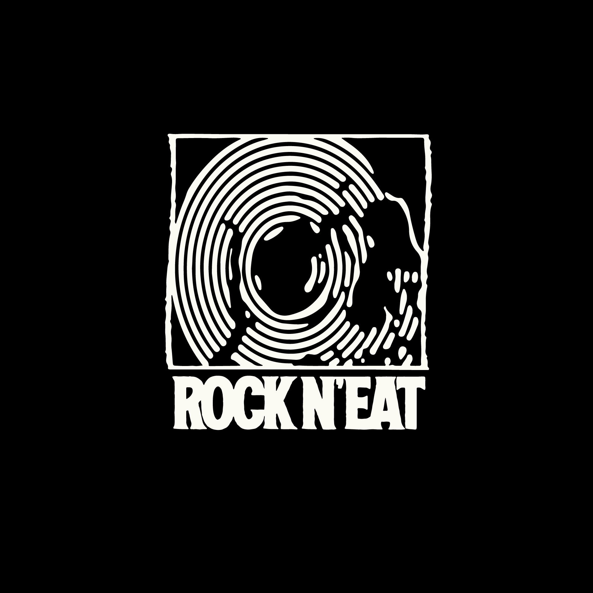 ROCK N'EAT branding graphic design icon illustration logo
