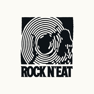 ROCK N'EAT branding graphic design icon illustration logo